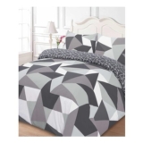 Dreamscene Geometric Shapes King Duvet Cover Set with Pillowcase, Reversible