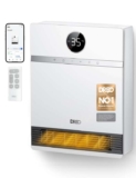 Dreo Smart Electric Wall Heater, Silent (28dB) Ceramic, Oscillation, Adjustable Thermostat, Timer, Wall Mounted, Works with Alexa
