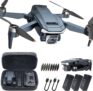 Drone with Camera 4K for Beginners, 2650ft Control Range, 84 Mins Flight Time (3 Batteries), Super Endurance Foldable WiFi Quadcopter with Brushless Motor, Auto Hover & Auto Follow