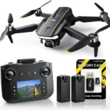 Drone with Camera for Adults, LCD Screen Controller No Phone Needed, 36 Min Flight Time, 90 Adjustable Camera, Optical Flow Hover, 2 Batteries, Foldable Drone, 8GB MicroSD Card, CHUBORY A68