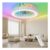 Dslive 46cm Remote Ceiling Fan with 7-Color RGB Light