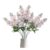 DuHouse 5Pcs Delphinium Larkspur Silk Flowers Blush Centerpiece