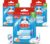 Duck Fresh Discs Toilet Cleaner Refill Twin Pack, Fights Stains That Harbour Germs, Prevents Limescale Build Up, Marine Fragrance, Pack of 3 (Total of 6 Refill Tubes)