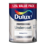 Dulux Professional Undercoat Paint – Brilliant White – 1.25 Litres Oil Based