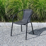 Dunelm Black Rattan Bistro Chair – Free C&C only