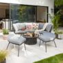 Dunelm Circular Garden Sofa Set with Rising Table – Delivery Only