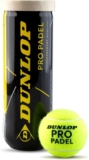 Dunlop Padel Balls Pro Padel – 3 Balls (1/4 Grip)