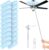 Duster Kit 6 ft Extendable Handle with 20 Duster Refills Compatible with Flash Hanldle 6 ft Extendable Handle Dual-Head Design360 Duster Refills Multi-Purpose Cleaning