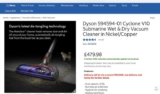 Dyson v10 submarine wet and dry £479.98 with a further £150.00 off at checkout