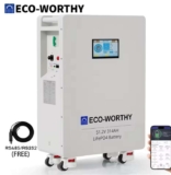 ECO-WORTHY 48V 314Ah (16.1kWh) home battery with 200A BMS with code sold by ECOWORTHY UK Store
