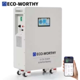 ECO-WORTHY 48V 314Ah(V1) LiFePO4 Lithium Battery,16.1kWh High Capacity Energy Storage (with code) – Sold by ECOWORTHY UK Store