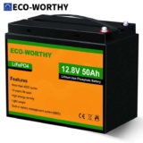 ECO-WORTHY 50AH 12.8V LiFePO4 Battery Lithium Iron Phosphate with Built-in BMS with code – ECOWORTHY UK Store