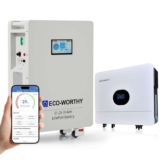 ECO-WORTHY Home Power Station Backup, 48V 314Ah(V1) LiFePO4 Battery with 6kW Inverter, WiFi Support, Communication-Ready – 16kWh Battery