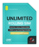 EE Monthly Rolling Business SIM: 1000GB Data, Unlimited Calls/Text 25GB EU Roaming w/code