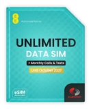 EE Unlimited Data, Calls & Texts SIM Preloaded Monthly Expiry October 2027 (FUP 600GB), w/voucher – Scancom / FBA – Prime Deal
