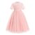 EFOGEP Girls Party Dress Lace Tulle Pink 5-6 Years