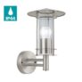 EGLO Lisio Exterior Wall Light 30cm – Silver