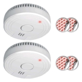 ELRO FS1805 2-Piece Smoke Alarm Set Magnetic Mounting Kit 5-Year Battery White Set of 2 (Prime Deal)