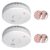 ELRO FS1805 2-Piece Smoke Alarm Set Magnetic Mounting Kit 5-Year Battery White Set of 2 (Prime Deal)