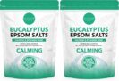 ELYSIUM SPA Natural Eucalyptus Epsom Salts, White, 450 g (Pack of 2)