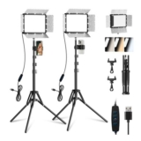 EMART LED Video Lighting 15W Photography Light SMD352 Studio 2-Pack