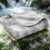 EMME Cooling Throw Blanket for Summer, Q-Max > 0.45 Night Sweats 152x203cm, Throw Blanket Thin, Keep Cooling Breathable Summer Blanket, Double Bed, Sofa,Chair, Watercolor Grey