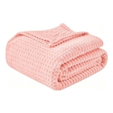 EMME Fleece Throw Blanket, Soft and Fluffy, 150x200cm, Pink