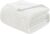 EMME Fleece Throw Blanket for Sofa, Soft, Fluffy, 3D Touch Experience, Warm Cozy Throw, Versatile Single Flannel Blanket for Bed, Couch, Sofa, Armchairs, OEKO-TEX (White, 130x150cm)