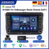 ESSGOO Android 15 Wireless CarPlay 4G 64G For Volkswagen Passat b6 b7 golf 5 6 Polo Jetta (with code) ESSGOO Europe Online Store