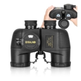 ESSLNB 10×50 Marine Binoculars, Compass, Rangefinder, IPX7