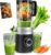 EUHOMY Cold Press Juicer Machines, 135mm&1.8L Chute for whole Fruits and Vegetables, Self Feeding Slow Masticating Juicer with Auto-cutting Auger, Easy Clean, Triple Filter