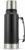 EVERGOODS 1L Stainless Steel Thermal Vacuum Water Bottle with, Cup Cap, Keeps Drinks Hot or Cold, Dishwasher Safe (Black)