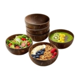 EVERGOODS 6-Pack Coconut Bowls, 450ml, Polished, Eco-Friendly
