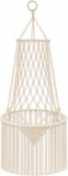 EVERGOODS Handmade Cat Hammock Swing Bed Hanging Pet Bed with Tassel Design, Cotton Rope Tapestry Cat Nest for Indoor & Outdoor Use, Elegant Cozy Cats House