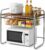 EVERGOODS Microwave Stand Multi-Tier Kitchen Storage Shelf with Storage Drawer Space-Saving Rack for Microwave, Appliances & Kitchen Essentials