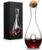 EVERGOODS Wine Decanter with Stopper,Glass Wine Decanter 1.2L, Lead-Free, Hand Blown, Red Wine Decanters Set