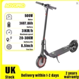 EXCLUSIVEAOVOPRO Electric Scooters 500W APP-Enabled Foldable Adult Electric Scooter with LED Display with code at AOVOPRO UK Store (UK despatch)