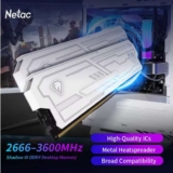 EXCLUSIVENetac Shadow III 3200MHZ 32GB DDR4 RAM ( 2x16GB / DIMM / White ) w/codePayPal Netac Official Store