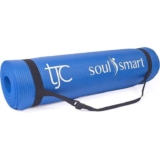 EXCLUSIVENon-Slip High Density 10MM Travel Yoga Mat with Carrying Strap for both men and women with code