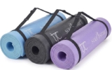 EXCLUSIVENon-Slip High Density 10MM Travel Yoga Mat with Carrying Strap for both men and women with code