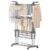 EXCLUSIVESONGMICS Foldable Clothes Airer with Wheels, 63.5 x 128 x 173 cm, Grey