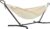 EXCLUSIVESongmics 210 x 150cm Double Hammock with Stand (Beige / Grey) W/Code