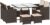 EXCLUSIVESongmics 9 Piece PE Rattan Outdoor Furniture Set (Brown / Black) W/Code