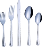 EXZACT 20 Piece Cutlery Set Stainless Steel Silverware Service for 4 Home