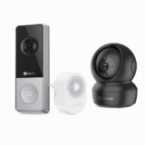 EZVIZ CP8 5MP Wireless Video Doorbell with Chime and 2MP Indoor Security Camera C6N Bundle Ezviz Direct/FBA