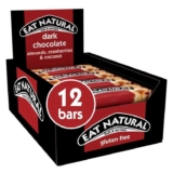 Eat Natural – Gluten free bars – Cranberries, Almonds, Coconut and Dark Chocolate – 12 bars of 40g