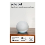 Echo Dot (Newest Gen) Glacier White with Alexa