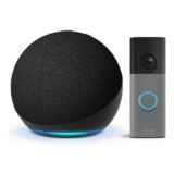Echo Dot Ring Battery Video Doorbell (Newest Gen)