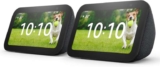Echo Show 5 (Newest gen), Smart display and alarm clock with clearer sound, Charcoal, with Alexa Early Access (Pack of 2) Prime Only