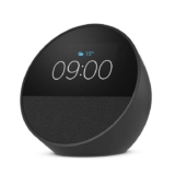 Echo Spot (Newest Gen) Smart Alarm Clock with Vibrant Sound, Black, with Alexa Early Access